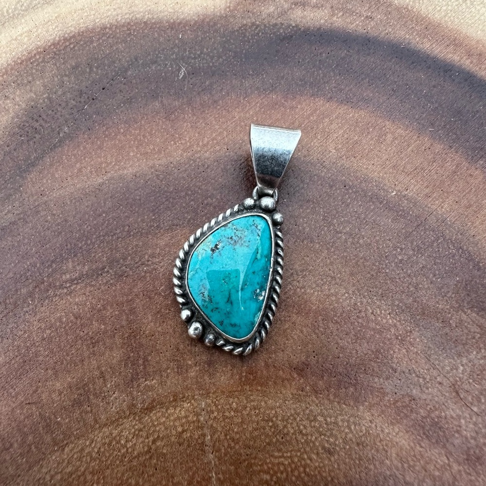 Native Made Turquoise Pendant
